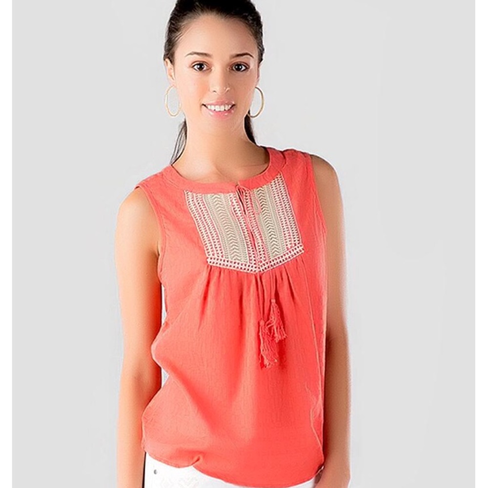Francesca’s Lynwyn Boho Embroidered Top
